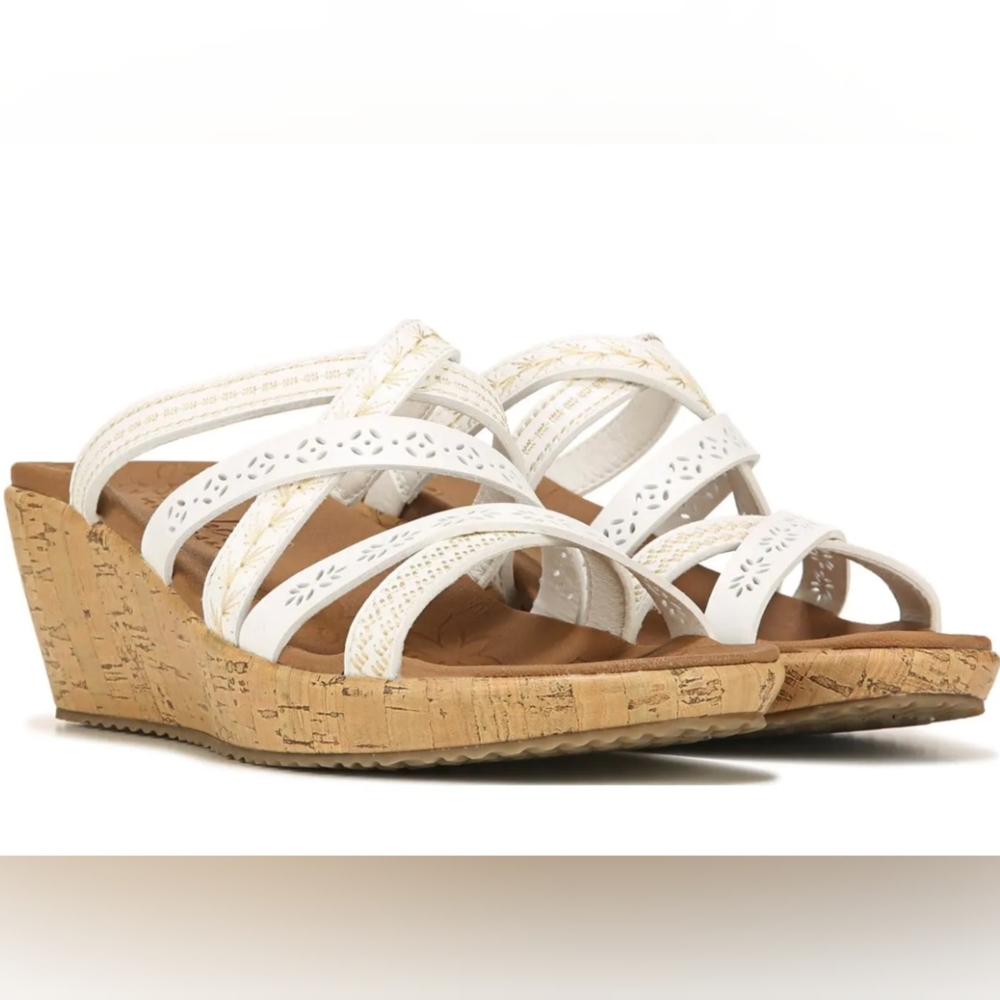 Skechers s Beverley Tiger Posse White Sandals